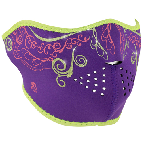 Half Mask Neoprene Purple Venetian